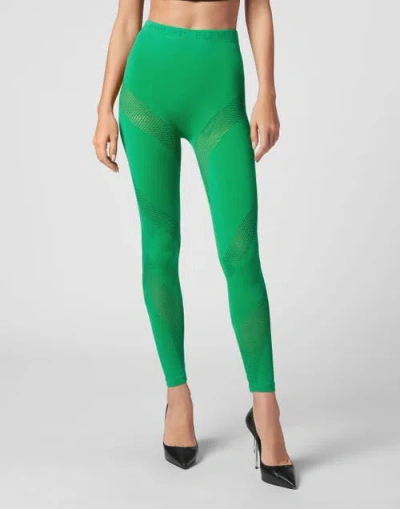 Philipp Plein Seamless Leggings Women In Green