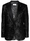 Philipp Plein Sequin-embellished Blazer In Blue