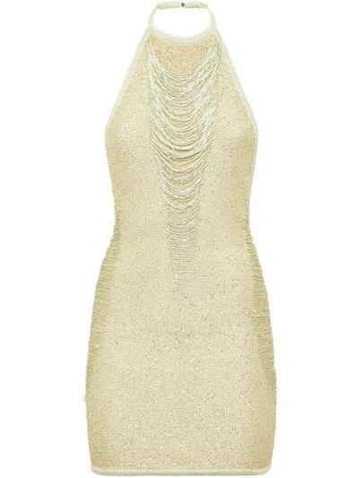 Philipp Plein Sequin-embellished Mini Dress In Pink