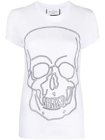 Philipp Plein Sexy Pure Fit Crew-neck T-shirt In White