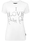 Philipp Plein T-shirt Round Neck Ss In Weiss