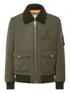 Philipp Plein Shearling-collar Embroidered Bomber Jacket In Multi