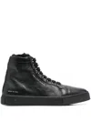 Philipp Plein Shearling Lined High-top Sneakers In Black