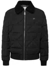 Philipp Plein Shearling Padded Jacket In Schwarz