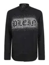 Philipp Plein Gothic Sugar Daddy Shirt With Button Cuffs In Black