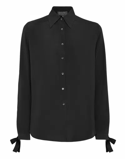Philipp Plein Shirt Ls In Black