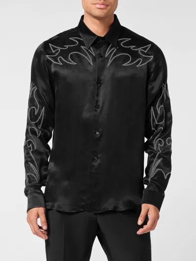 Philipp Plein Embellished Shirt Texas Men In Multi