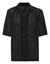 Philipp Plein Hexagon-patterned Short-sleeve Shirt