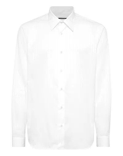 Philipp Plein Shirt Sugar Daddy Cut In White