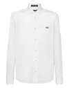 Philipp Plein Shirt Sugar Daddy Cut Ls Gothic Banner In White
