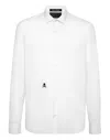Philipp Plein Shirt Sugar Daddy Cut Ls Gothic Banner In White