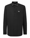 Philipp Plein Shirt Sugar Daddy Cut Ls Studs In Black
