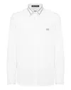 Philipp Plein Shirt Sugar Daddy Cut Ls Studs In White
