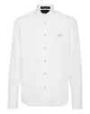 Philipp Plein Shirt Sugar Daddy Cut Ls Gothic Banner In White