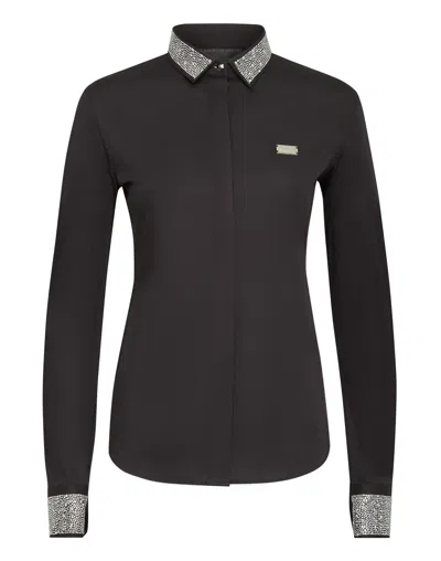 Philipp Plein Shirts Crystal In Black