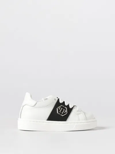 Philipp Plein Kids' シューズ  ボーイ カラー ホワイト In White
