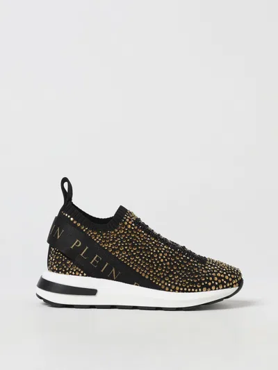 Philipp Plein Kids' Logo-embellished Slip-on Trainers In Multicolor