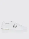 Philipp Plein White Leather Sneakers In White