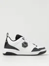 Philipp Plein Contrast Sole Sneakers Perforated Detailing In White