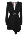 Philipp Plein Short Dress Artemis Crystal In Black