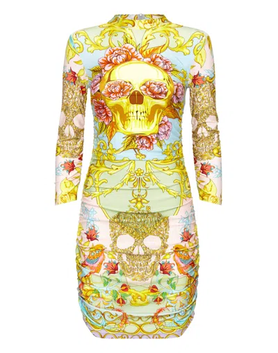 Philipp Plein Short Dress Baroque In Multi