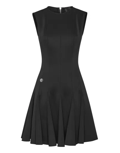 Philipp Plein Short Dress In Black