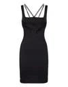 Philipp Plein Short Dress Studs In Black
