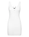 Philipp Plein Monogram Mini Dress In White