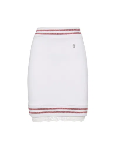 Philipp Plein Short Skirt "dreamgirls" In White