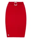 Philipp Plein Short Skirt Elegant In Red