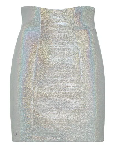 Philipp Plein Short Skirt Rock Pp In White