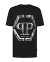 Philipp Plein Logo-print Cotton T-shirt In Black