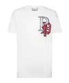 Philipp Plein T-shirt Round Neck Ss Skully Gang Men In White