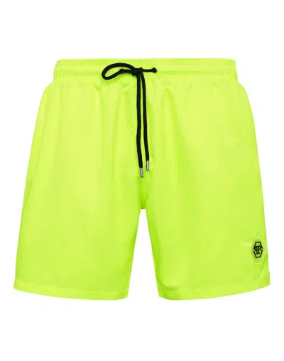 PHILIPP PLEIN SHORT SWIM BOXER HEXAGON