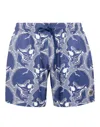 Philipp Plein Skull-print Swim Shorts In Blue