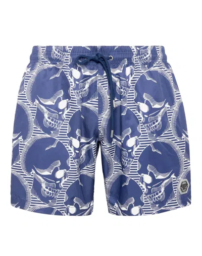 PHILIPP PLEIN SHORT SWIM BOXER SKULL