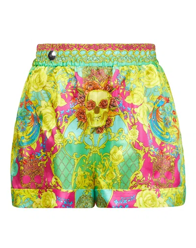 Philipp Plein Short Trousers New Baroque In Multi