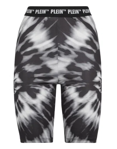 Philipp Plein Short Trousers Tie Dye In Black