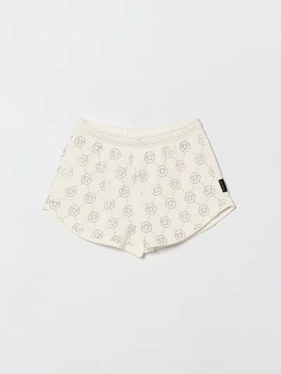 Philipp Plein Shorts Kids  In White