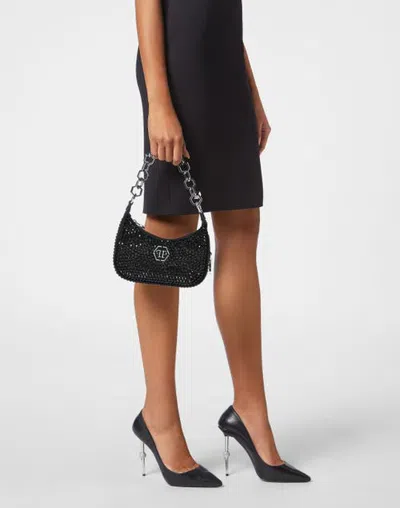 Philipp Plein Shoulder Bag Crystals Women In Black