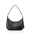 Philipp Plein Shoulder Bag Monogram Strass In Black