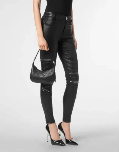 Philipp Plein Shoulder Bag Monogram Strass Women In Black