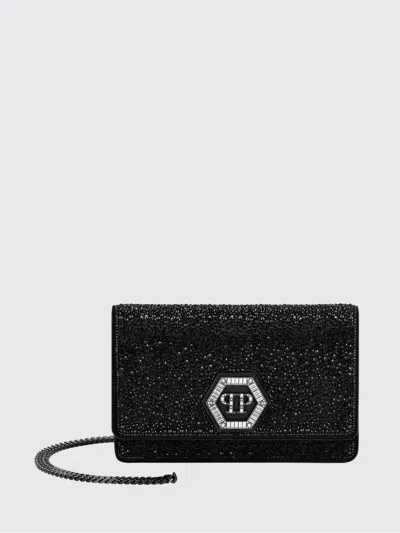 Philipp Plein Hexagon Bag Mix Strass In Black