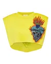 Philipp Plein Top Mit Print In Yellow