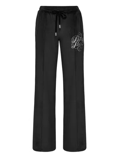 Philipp Plein Side-stripe Track Pants In Black