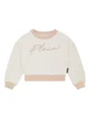 Philipp Plein Signature Cropped Sweatshirt In ホワイト
