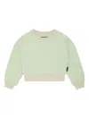 Philipp Plein Signature Cropped Sweatshirt In Green