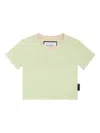 Philipp Plein Signature Cropped T-shirt In グリーン