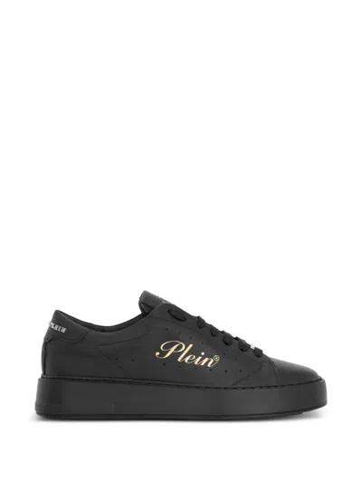 Philipp Plein Signature Low-top Sneakers In Black