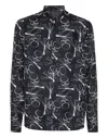 Philipp Plein Silk Dandy Shirt Skull & Bones In Black